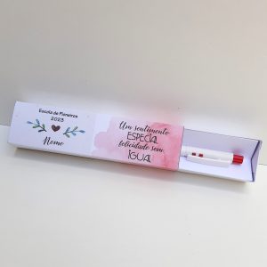 Caneta na caixa - Escola de Pioneiros