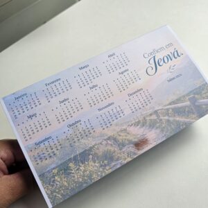 Calendário de mesa 1 folha