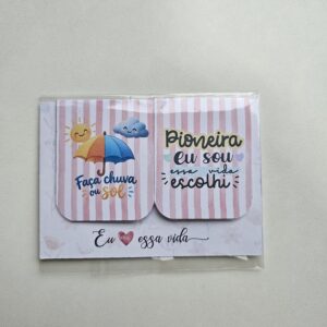 Dupla de Marca Páginas Magnético